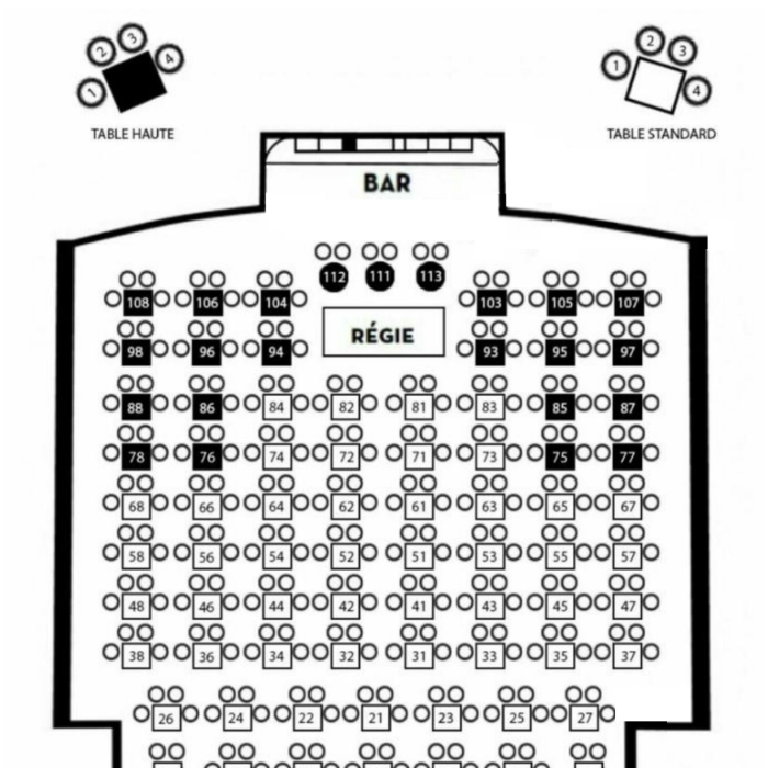 Plan de salle club 2026
